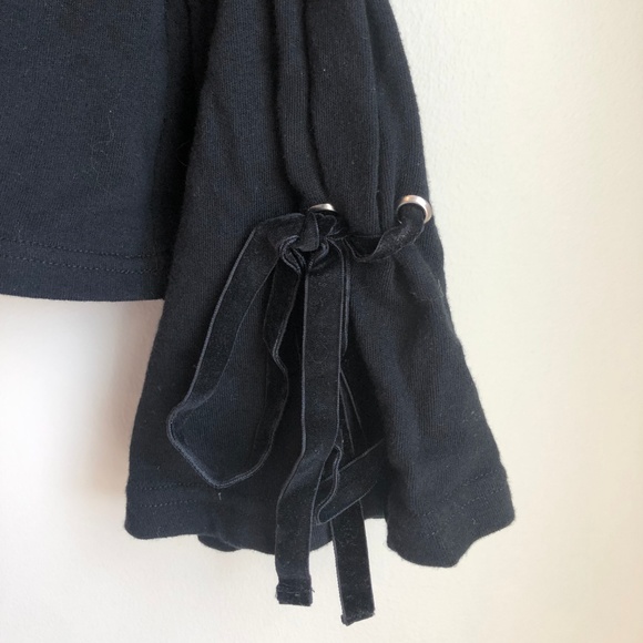 SALE NWT BP Bell Sleeve Crewneck Black Sweater - Picture 2 of 8